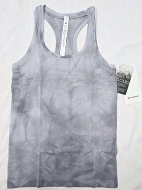 NWT Lululemon Swiftly Tech Racerback 2.0 Tank In Marble Gray Tie-Dye